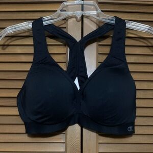 Champion Sports Bra Black No Size Tag Approx M-L